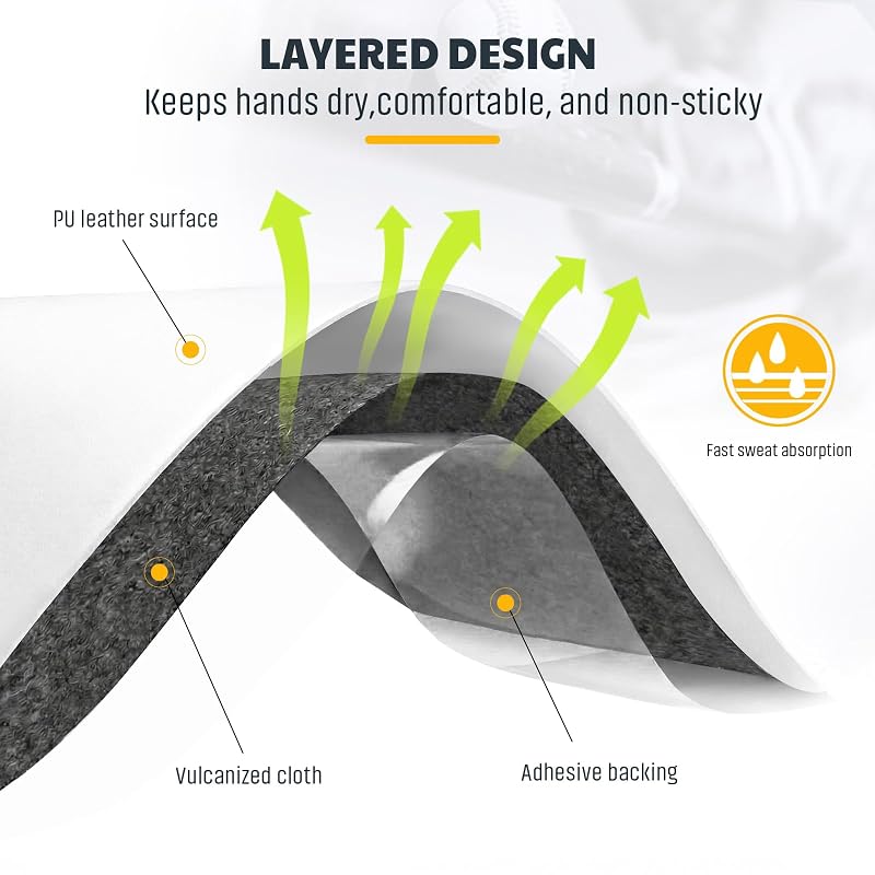 Graffiti Variation Bat Grip Tape, 2-Pack 1100x27mm 1.1mm PU Non-Slip Sweat-Wicking Wrap