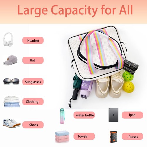 Cute Pickleball Bags for Women and Men,Pickle Ball Bag Tote，Pickleball Sling Bag