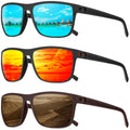 QALLY Polarized Sunglasses Men, Mens Sunglasses Polarized UV protection Lightweight Sun Glasses for Driving Fishing Golf