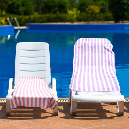 Jecery Oversized Striped Beach Towels - 12 Pack, Soft & Absorbent Quick-Dry Towels | 30 x 60 Inches