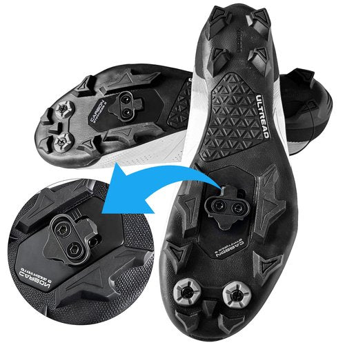 NAACOO Bike Cleats Compatible with Shimano SPD SM-SH51 Cleats - Spin Peloton Indoor Cycling Clips & Mountain MTB Bike Bicycle Cleat Set -4° Degree Float (SH51 - B)