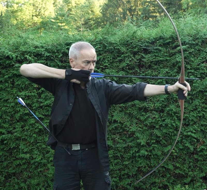 Sanlida Royal X8 68" Longbow - 50 lbs Traditional Wooden Hunting Bow for Adults, RH