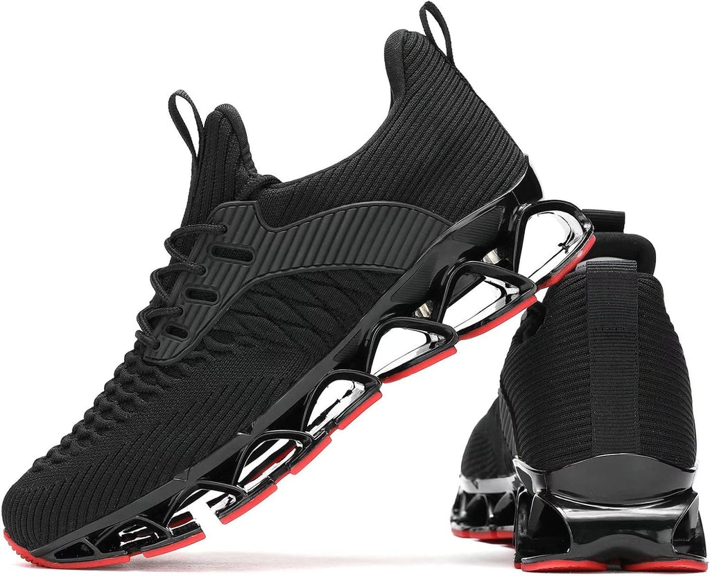Skiennix Men's Slip-On Walking & Running Shoes - Comfortable Non-Slip Athletic Sneakers