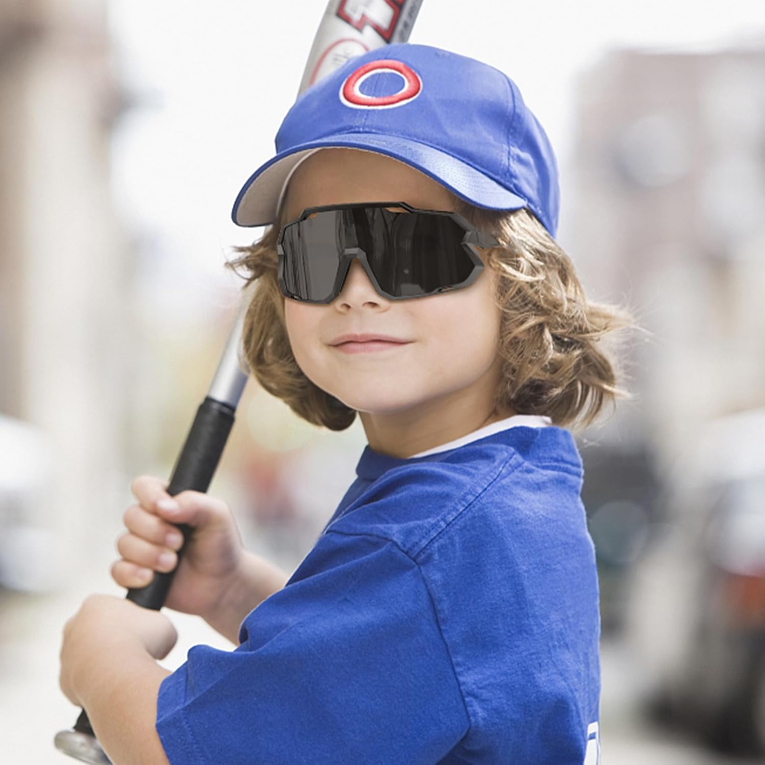 X-TIGER Kids Sunglasses - Polarized UV400 Baseball & Cycling Glasses for Ages 8-14