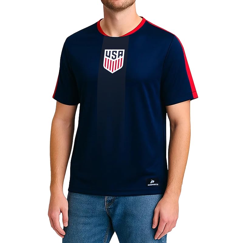 Unisex U.S. Soccer Federation Beanie - Official Licensed Team USA Knit Hat, Navy Large