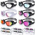 Skiennix Swim Goggles - Upgraded Anti-Fog & UV Protection | No Leakage, Wide View for Adults & Youth