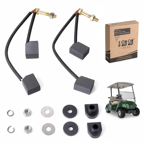 10L0L Golf Cart ADC Motor Brush Kit for Club Car & EZGO TXT 1997-2009 Electric Replaces Part Number OEM# 73120-G25, 1021862-01,1021871-01