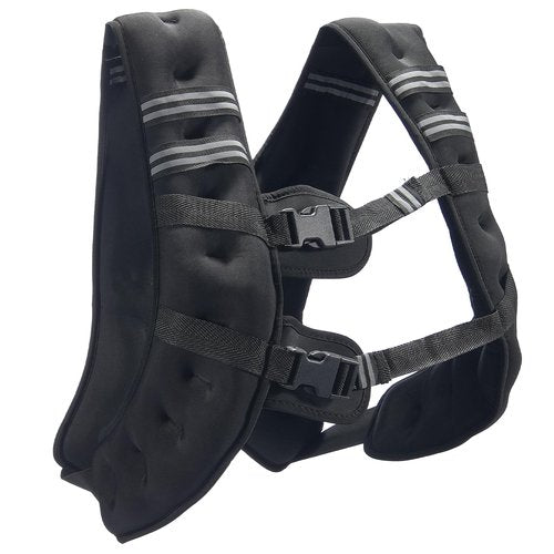 VEVOR Weighted Vest, 30 lbs Weight Vest with Reflective Stripe, Adjustable Buckle Body Weight Vest for Men Women, Workout Equipment for Strength Training, Running, Jogging, Fitness, and Weight Loss