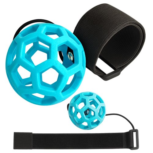 SiKiWagz Golf Swing Trainer Ball - Adjustable Dual Strap Wrist & Arm Trainer for Indoor/Outdoor Practice, Corrects Chicken Wing Posture, Muscle Memory Aid