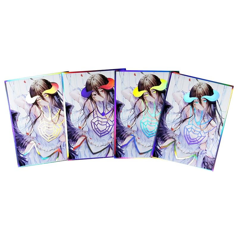 60-Card Holographic Standard Size Card Sleeves 66x92mm - PP, Acid-Free, Non-PVC, Top Loading