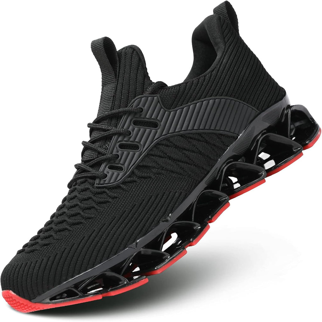 Skiennix Men's Slip-On Walking & Running Shoes - Comfortable Non-Slip Athletic Sneakers