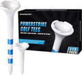 Golf Tees - 115 Pack of 3-1/4" & 1-1/2" Mixed Sizes | Low Resistance Design & Oversized Head