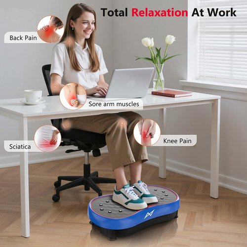 AXV Vibration Plate - Full Body Shaker Exercise Machine for Weight Loss | Fitness Platform for Men & Women