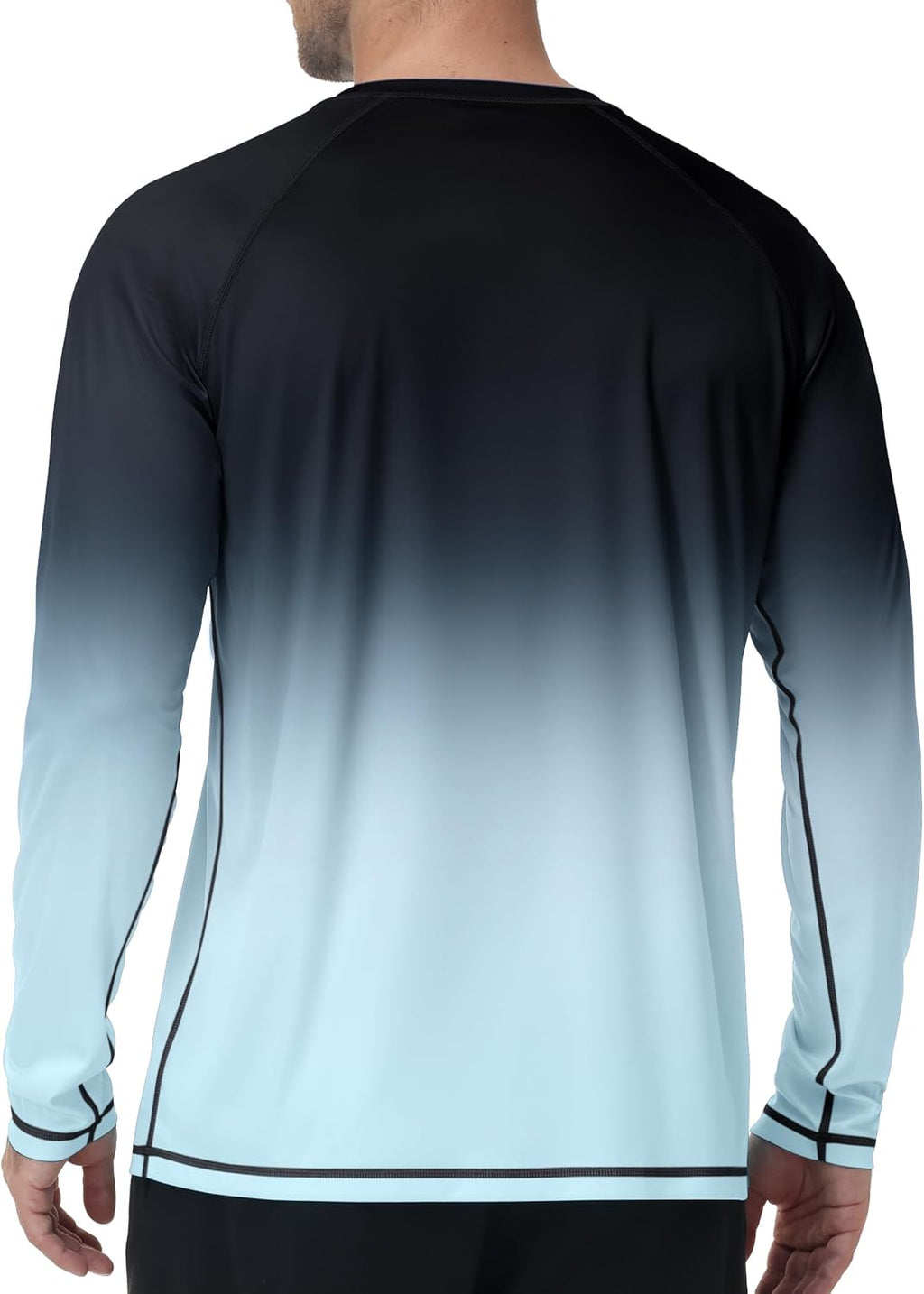 Roadbox Men's Long Sleeve Swim Shirt - UPF 50+ UV Sun Protection Rash Guard | Quick Dry SPF T-Shirt for Beach & Fishing