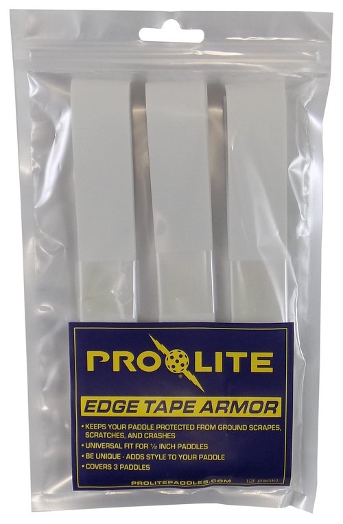 PROLITE Pickleball Paddle - Edge Tape Armor (White, 3-Pack)