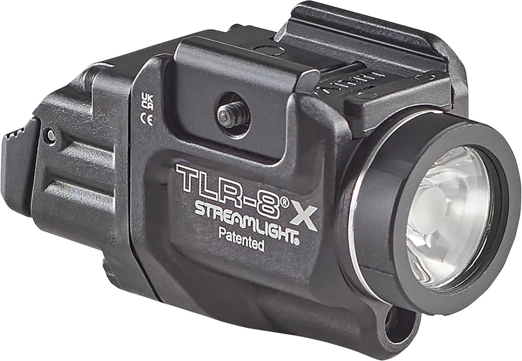 Streamlight TLR-8 X Tactical Weapon Light - 500-Lumen with Integrated Red Laser & Mounting Kit | Black