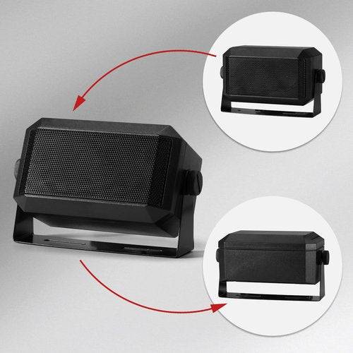 Radioddity RS58 External Mini Speaker for Car Mobile CB 10Meter Radio, 5Watts, Louder & Clearer, Extended Speaker Cable 74", Compatible w QT40 QT60Pro QT80 CB-900 PRO CB-500 DB50 CB-606
