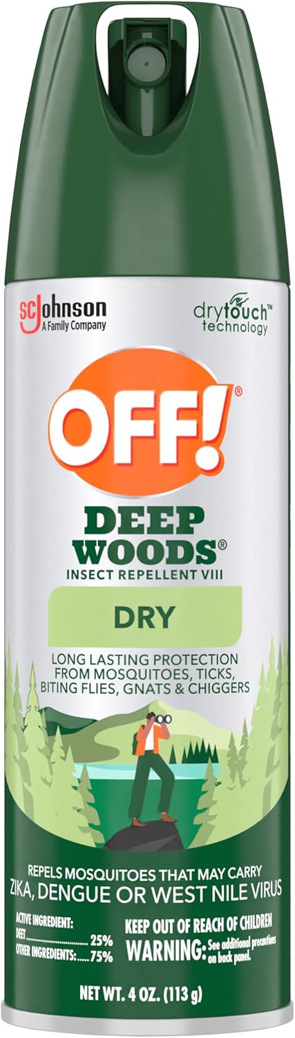 OFF! Deep Woods Insect Repellent - Long-Lasting, Non-Greasy Bug Spray | 4 Oz, 2 Count