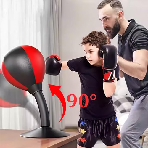 2026 New Desktop Punching Bag with Suction Cup, Relaxing Rage Punch Bag for Stress Relief, Upgraded Strong Suction Cup, Portable Tabletop Boxing Ball for Adults, Youth, Office, Home, Friends.