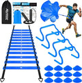 KUTIZE Agility Training Equipment - Complete Soccer Training Set for Kids & Adults | 20FT Ladder, Hurdles & More