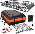 Skiennix Roof Rack Carrier Basket - Waterproof Cargo Bag 20 Cu Ft | Universal Fit, 200 Lbs Capacity