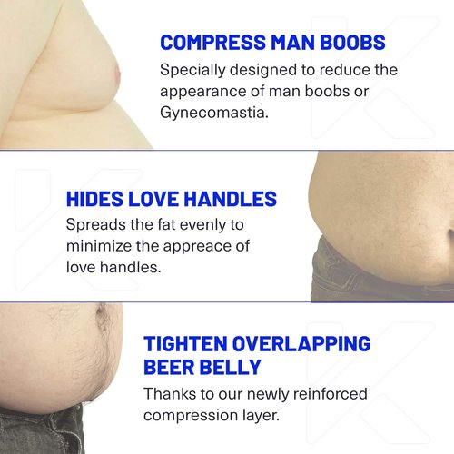 Kewlioo Men's Slimming Tank - Premium Compression Body Shaper Vest for All-Day Comfort
