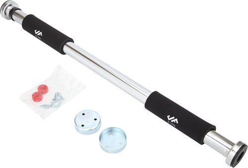 JFIT Deluxe Pull-Up Bar - Multi-Exercise Doorway Design with Comfort Grips | 40-Inch Length