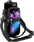 icolor Water Bottle Carrier Bag Holder 25/32/40/64oz,Adjustable Padded Shoulder & Handle Strap Sports Sling Hiking Pack,Insulated Neoprene Wide Mouth Bottle Sleeve