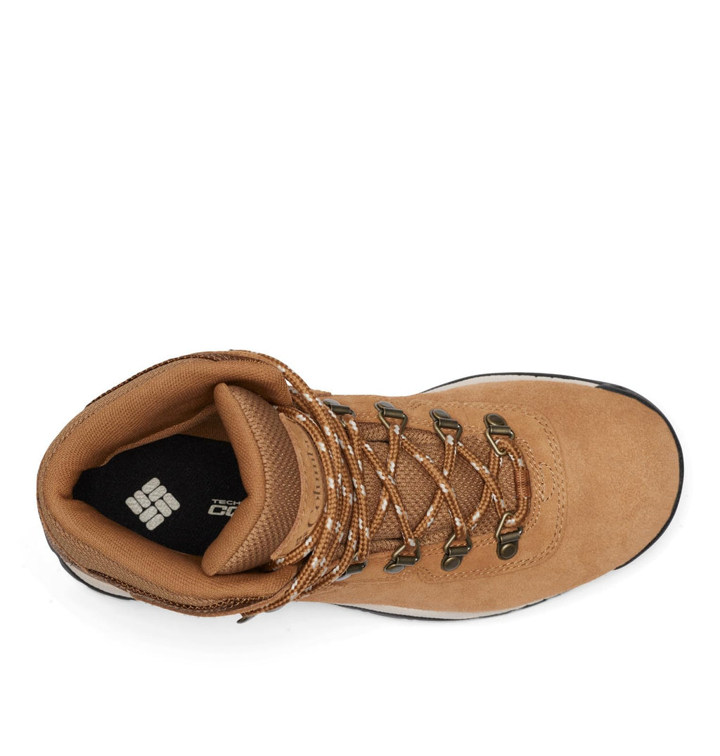 Columbia Womens Newton Ridge Plus Waterproof Amped, Elk/Dark Stone, 5 Wide