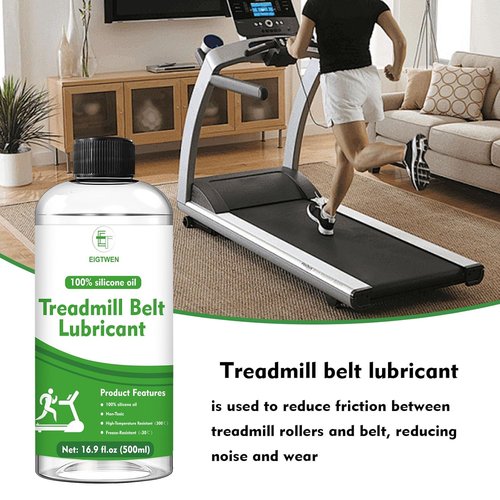 EIGTWEN Treadmill Lubricant - 500ml 100% Silicone Oil for High-Temperature Stability | Compatible with Most Treadmills