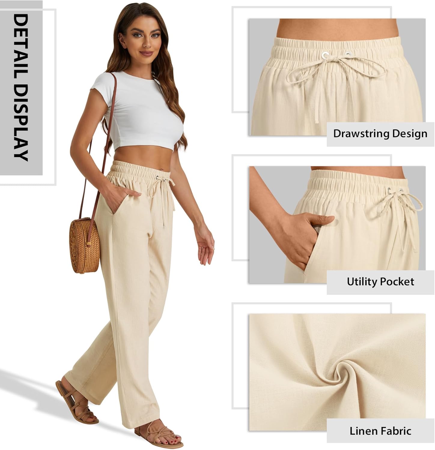 SEMARO Dress Pants - Women's Business Casual High Waist Trousers with Pockets | Stretchy Office Slacks
