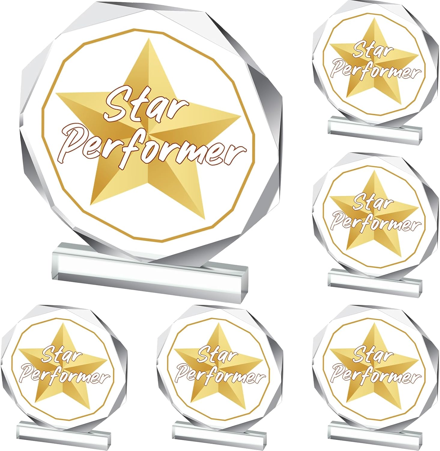 Regine Switzerland Acrylic Trophy Plaques - 4.72" Awards for Kids & Adults | Team Participation Gifts