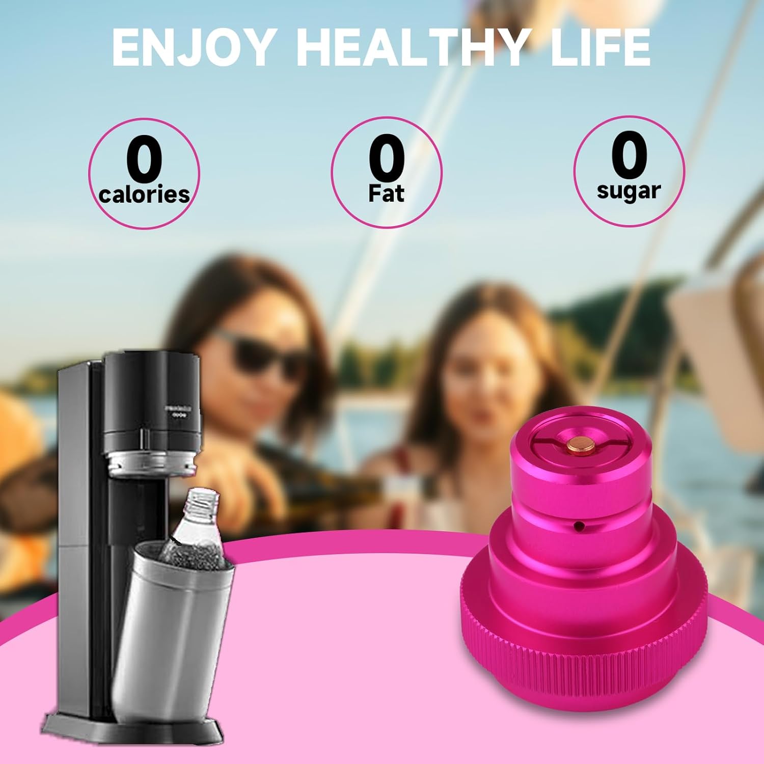 Quick Connect CO2 Cylinder Adapter - Fitting for Sparkling Water Makers | Compatible with DUO ART TERRA GAIA