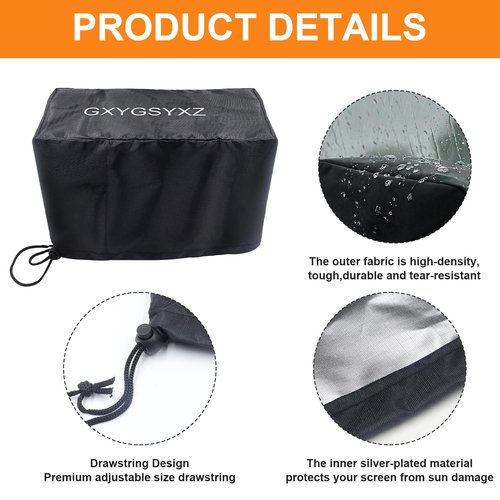 Waterproof touchscreen case for golf carts, with drawstring, made of Oxford cloth, suitable for Evolution and Denago golf carts, Evolution golf cart accessories, dustproof, sunproof, and weatherproof.