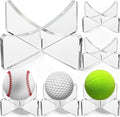 Mudder Acrylic Ball Stand - Clear Display Holder for Football, Basketball, Soccer | 3.54 x 1.3 Inch