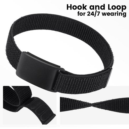 MAKCPOIMER Sport Nylon Loop Bicep Band, Adjustable Fitness Armband Compatible with Whoop 5.0/MG One Peak Life(ECG NOT Support)