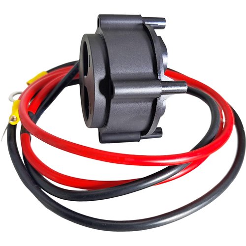 SPJIUQI JR1-H235A-00 Golf Cart 2-Pin 48V MAC Charger Plug with 130-inch DC Cord and JR1-H6181-02-00 Powerwise Receptacle with Wires for Yamaha G19/G22 Electric Models