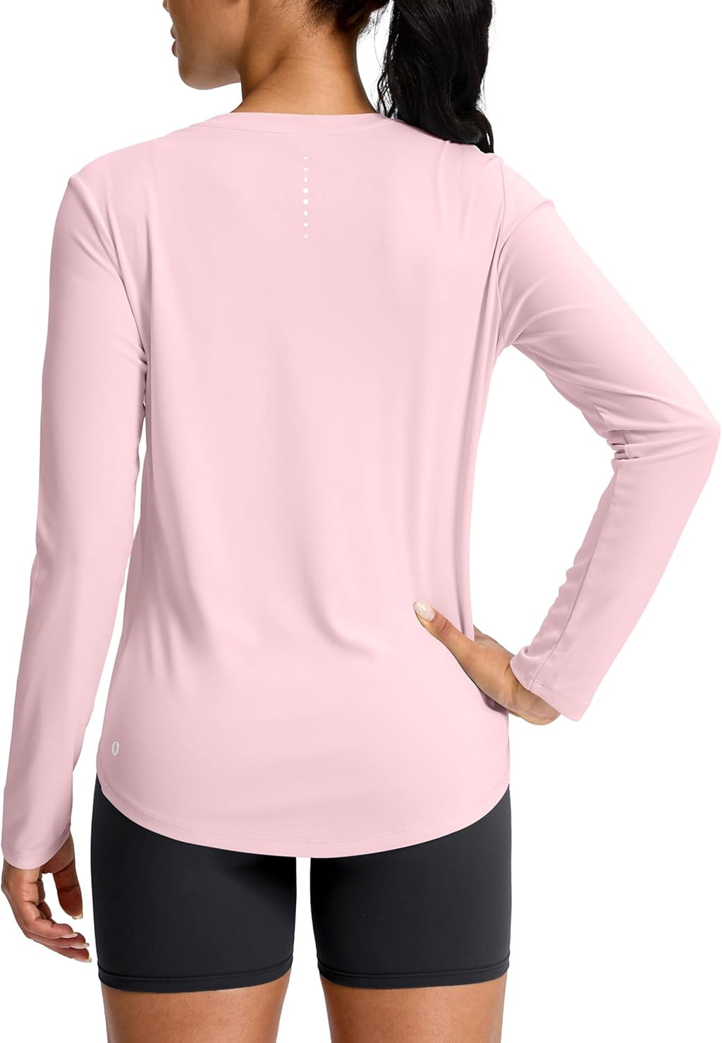 SANTINY Lightweight Long Sleeve Workout Top - Breathable Yoga & Gym Shirt | UPF 50+ Sun Protection