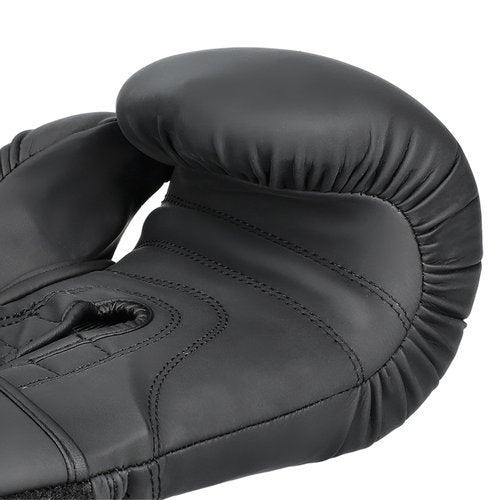 Genuine Leather Boxing Gloves – Special Satin Edition – Lace Up Training & Sparring Gloves – Muay Thai, Kickboxing & MMA – 14,16 oz – Huracan Premium (Black, 16 oz)