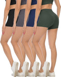 CHRLEISURE High Waisted Biker Shorts - Soft Spandex Yoga Shorts for Women | Comfortable Fit