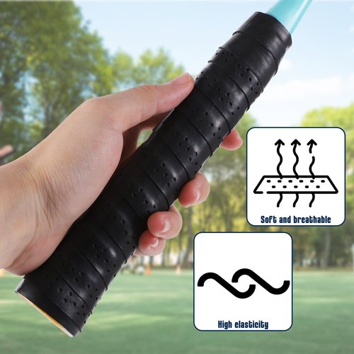guduling 10 Pcs Tennis Racket Grip,PU Anti-Slip Racket Grip Tape,Tennis Grips with Dry Feel,Sweat Absorption,Comfortable Handle Overgrip Grips Wrap for Tenni,Badmintons