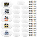 Gilprop 20 Pcs Running Bib Clips with 20 DIY Stickers Bib Snaps for Runners Number Buckle Fixing Safety Lock Race Clips Marathon Number Holder Triathlon Race Bib Holder for Field Event (Sporty)