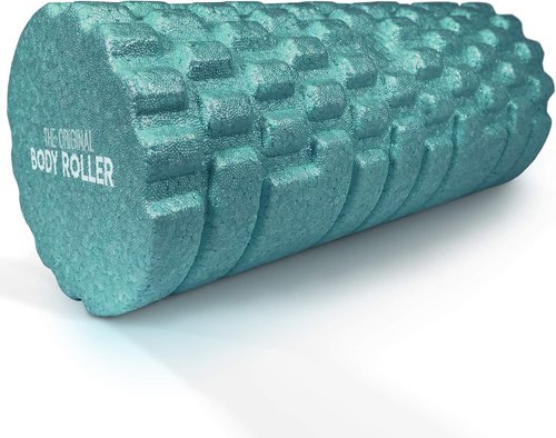 High Density Foam Roller by [Brand Name] - Deep Tissue Massager for Back & Leg Muscles - 13" Turquoise