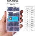 DONQL Fishing Hooks - 600Pcs Barbed Single Carp Hooks Kit for Freshwater & Saltwater Fishing