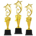 Foilswirl 1st 2nd 3rd Place Trophy Plastic Trophy Award for Sports Tournament Funny Prize Cup for Football Soccer Competitions Reward Ceremony(3 Pcs,Classic)