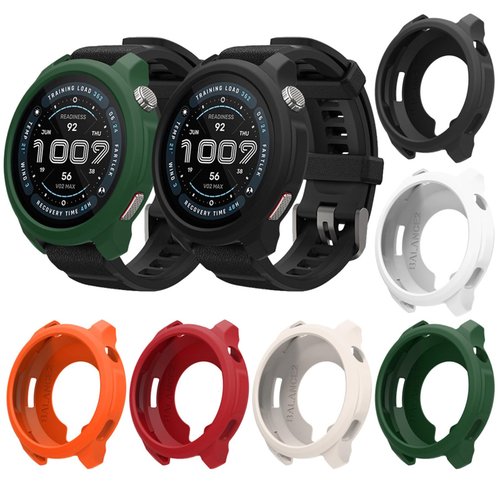 Compatible with Amazfit Balance 2 Bumper Case, Soft Flexible TPU Thin Lightweight Protective Cover for Balance 2 Smart Watch Band [NO Front Screen Protector]