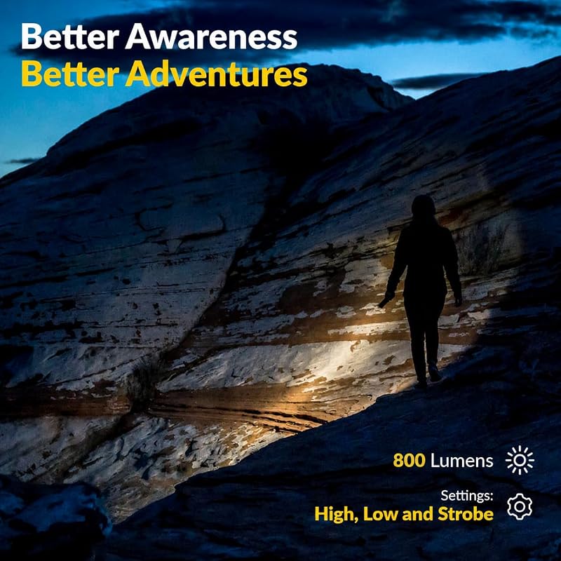 800 Lumen TripleLite TL800 Flashlight with 180° Wide Beam, Water & Drop Resistant
