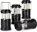KPKJOO Collapsible Camping Lantern - Super Bright LED Light for Emergencies | Battery Operated, 4 COB