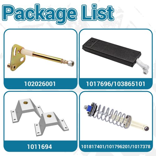 CartClan 1996-UP DS Accelerator Pedal Repair Kit, Including Accelerator Spring Rod Retainer, Suitable to Club Car DS Electric& Gas Golf Cart, OEM#: 1017696/103865101+102026001+1011694+101817401
