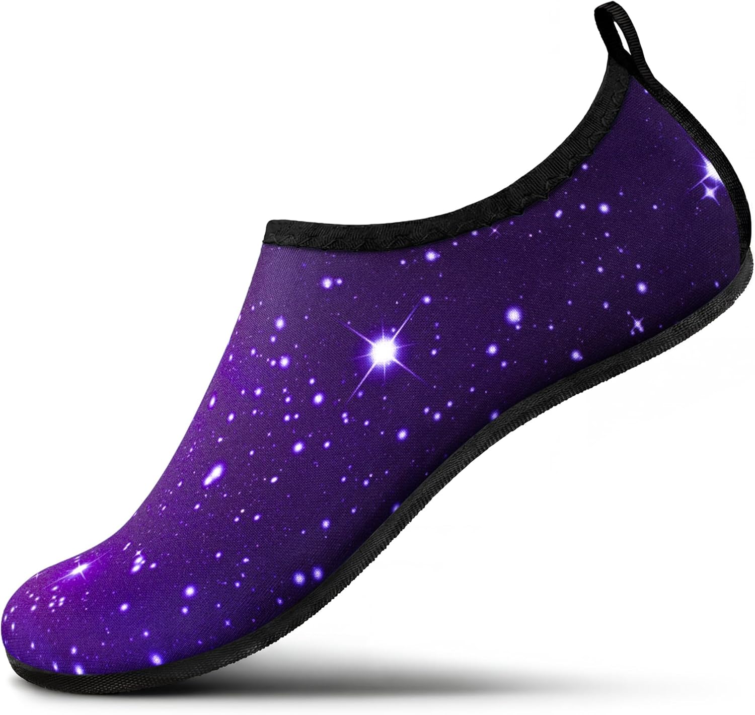 SEEKWAY Water Shoes - Quick-Dry Aqua Socks for Adults | Non-Slip Barefoot Design in Black